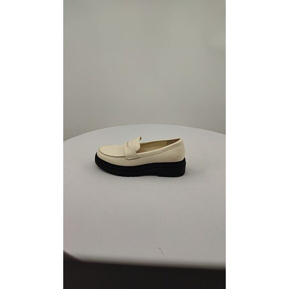 Quince Italian Leather Lug Sole Loafer Bone Shoes 7.5 - Picture 2 of 3